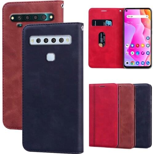 Leather Flip Case For TCL 10L Cover Wallet Case Protective Coque TCL 10 Pro T799B T799H Protector Case Magnetic Cover Funda Etui