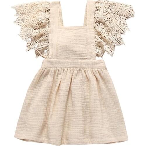 Lace Toddler Girls Dress Baby Newborn Kids Outfits Little Princess Childrens Clothes