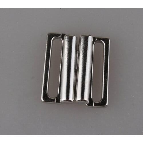 14mm/20mm Craft silver gold metal Rectangle Tape Closure Hook & Clasp Waist Extenders Sewing On Clothes Bra Clip Hooks 10pcs/lot