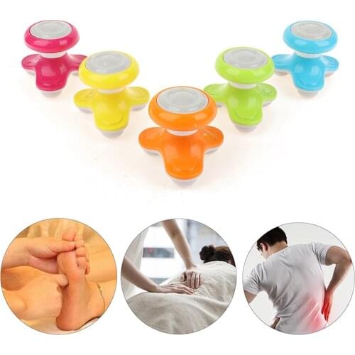 Mini Electric Handled Wave Vibrating Massager USB Battery Full Body Massage Neck Waist Back Shoulder Relax Head Massage
