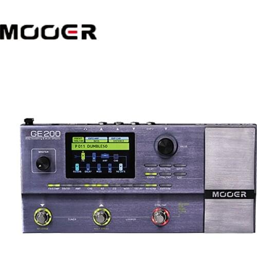 MOOER GE200 Amp modelling Multi effects 55 high quality amplifier models