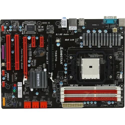 For BIOSTAR TA57A Original Used Desktop Motherboard A55 Socket FM1 DDR3 SATA2 USB2.0 ATX