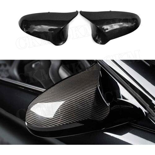 Dry Carbon Fiber Replacement Style RearView Side Mirror Caps Covers For BMW F80 M3 F82 M4 2015 -2018 Left Hand Drive