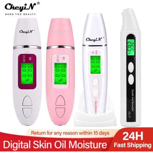 Precise Detector LCD Digital Skin Oil Moisture Tester for Face Skin Care with Bio-technology Sensor Lady Beauty Tool Spa Monitor
