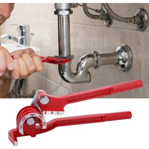 Aluminum Alloy Tube Bender 180 Degree 3 Slot Handheld Copper Aluminu Tube Manual Bending Elbow Tool With Non‑slip Handle