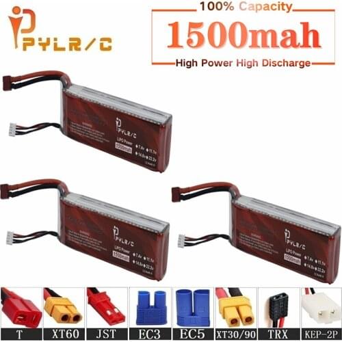 High Rate 11.1v 1500mAh Lipo Battery For RC Helicopter Parts 3s Lithium battery 11.1v 45C RC Cars Airplanes Drone Battery T/XT60