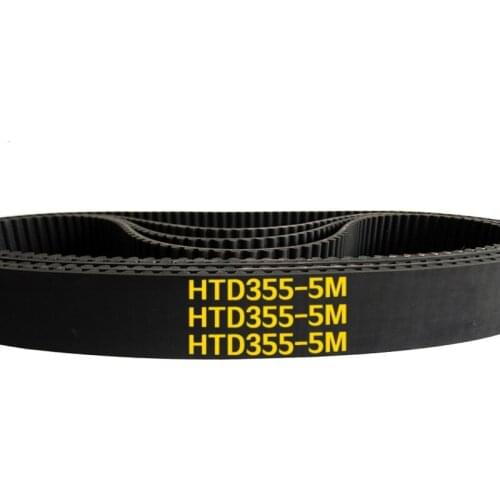 Arc HTD 5M Timing belt C=355/360/365/370 width10/15/20/25mm Teeth 71 72 73 74 HTD5M synchronous Belt 355-5M 360-5M 365-5M 370-5
