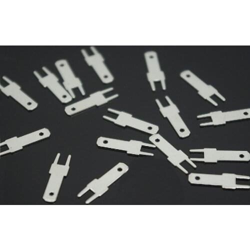 2.8mm flat circuit board soldering pad PCB solder plate insert male terminal 0.5 thick connector