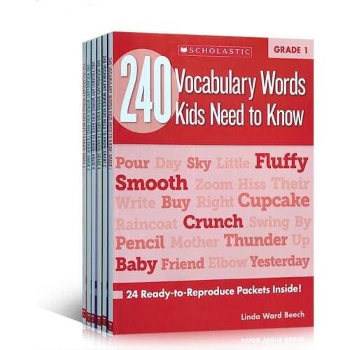 240 Vocabulary Words Kids Need to Know: Grade1-6 Books English textbooks for American Primary Schools