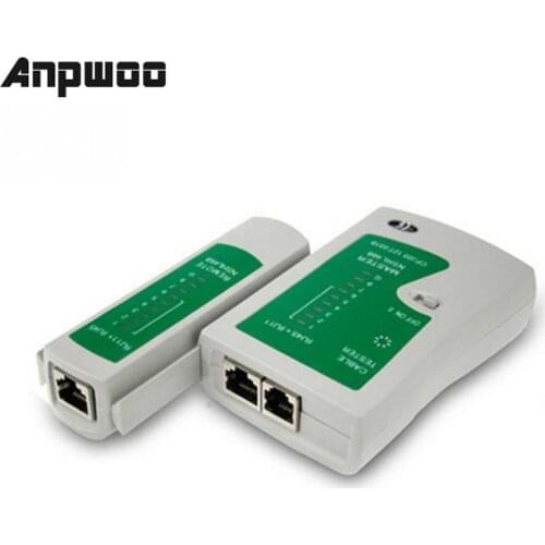 ANPWOO Professional Network Cable Tester RJ45 RJ11 UTP LAN Cable Tester Networking Tool Handheld Wire Telephone Line Detector
