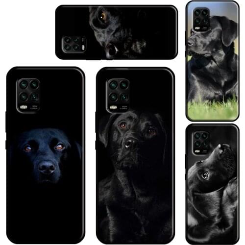 Black labrador retriever Animal Dog Phone Case For Xiaomi Mi 10T Pro 9 10 11 Lite Ultra A3 POCO F3 F1 F2 M3 Pro X3 Soft Cover