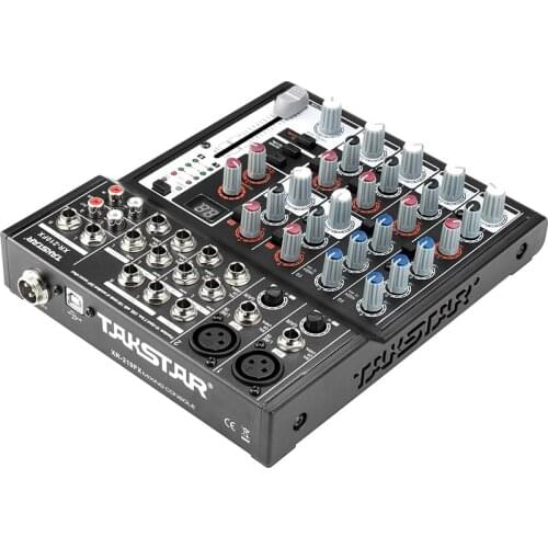 100% original TAKSTAR XR-210FX Karaok Digital Mixing Console Simple Flexible Effective Mixer Console Premium 10 Input 100 kinds