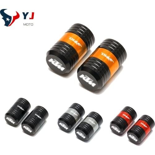 For KTM Duke 125 200 250 390 690 Motorcycle CNC Accessories Tyre Air Port Cover Tire Valve Wheel Stem Dustproof Cap With Logo
