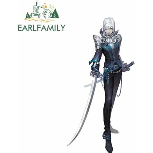 EARLFAMILY 13cm x 6.6cm for Scimitar Swordsman Car Stickers and Decals DIY 3D Body for Car Custom Printing Bumper Decoration