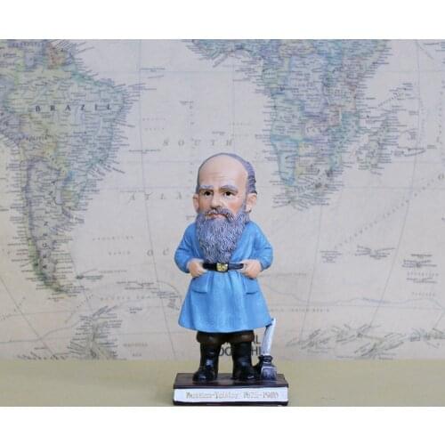 Vogue World Famous Person Russia Great Writer Lev Nikolaevich Tolstoy Person 15cm Figure Model Toys Gift Collection