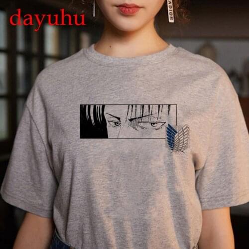 Attack on Titan T-shirt Ackerman Tshirt Women/men Shingeki No Kyojin T Shirt Unisex Japanese Anime Cool Top Tees Female