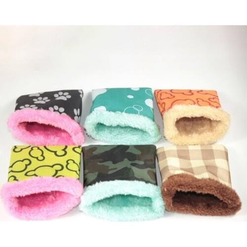 Hamster Bed House Soft Sleeping Bag House For t Guinea Pig Bed Rat Nest Small Animals Mouse Accessories Hamster Pocket Cage