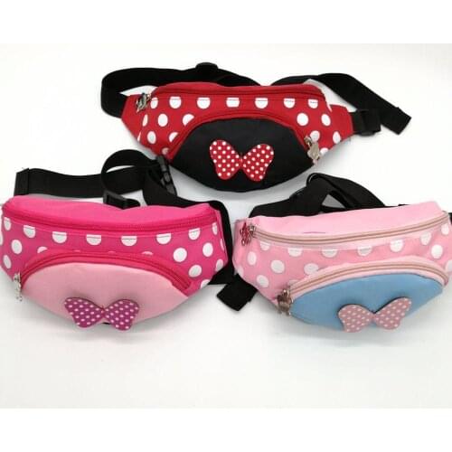 Disney multi-function childrens outdoor sports waist packs running travel close-fitting mini mobile phone bag childrens wallet