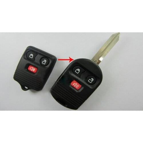 Modified Replacement Shell For Ford Refit Mercury Escape Mazda Remote Key 3 Button Case Fob Entry