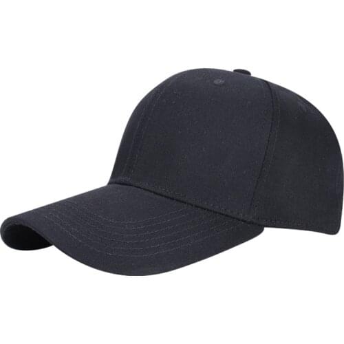 Mens Spring and Summer Oversized Big Waistline Deepened Cap Solid Color Mens Sunshade Baseball Cap