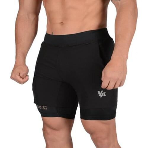 New Men Fitness Bodybuilding Shorts Man Summer Gyms Workout Male Breathable Quick Dry Sportswear Jogger Beach Short Pants