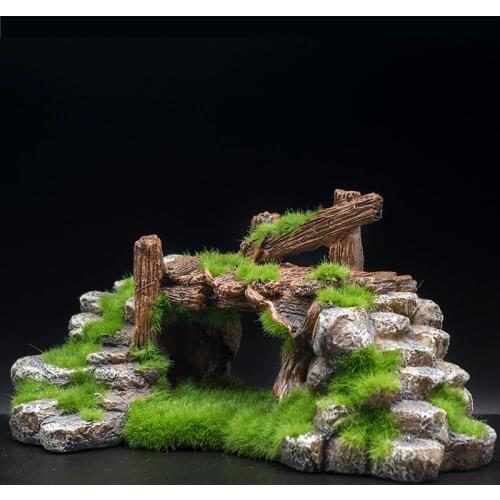 Resin Rockery Bridge Aquariums Decorations aquarium fish decor Fish Tank Aquarium Accessories Fish Tank Aquarium Ornament