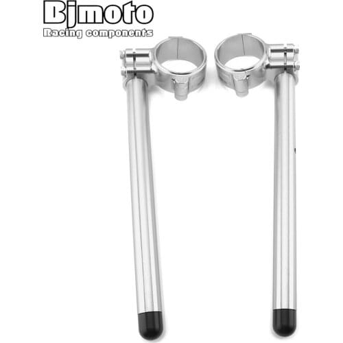 Three Colors Available Adjustable Motorbike CNC handlebars Lift Clip-Ons Bjmoto 7/8" 22mm Motorcycle Handbar Clip Ons 53mm