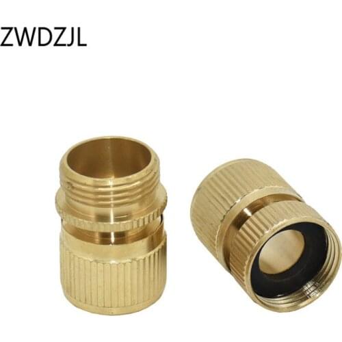 Garden Female G3/4 Quick Connector male G3/4 Brass water gun Adapter 5/8" copper Irrigation Connector 2pcs
