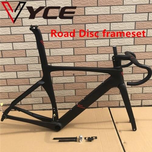 VYCE 2020 HQR37-disc brake carbon bicycle frame cycling road bike racing bicycle frameset with carbon fiber integrated handlebar