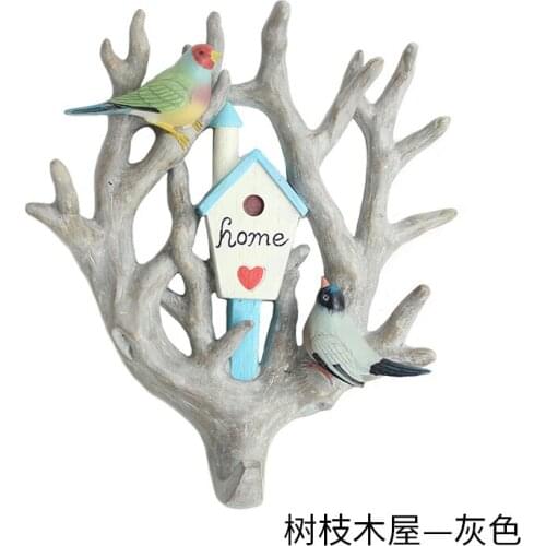 ROOGO home decorations branch hooks for hanging Rainforest style bag holder wall hook decorative for coat handbag key hanger