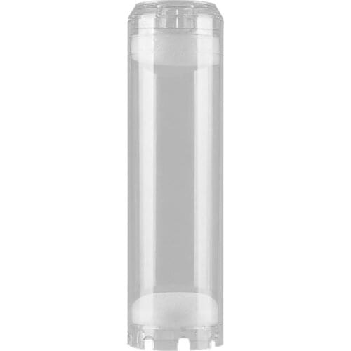 10-Inch Reusable Empty Clear Cartridge Water Filter Housing Various Media Refillable