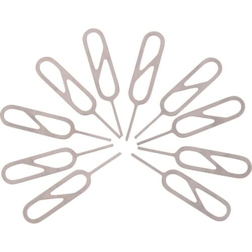 10Pcs Opener Ejector For iPhone 7 6S 6 Plus 5 Hot sale Universal Sim Card Tray Pin Ejecting Removal Needle
