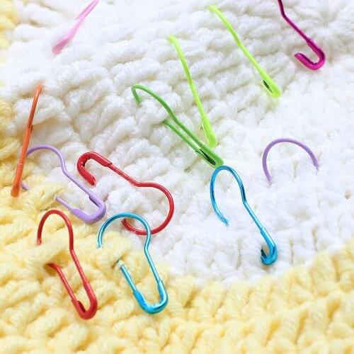 100pc Knitting Crochet Locking Stitch Marker Hangtag Safety Pins DIY Sewing Tools Needle Clip Sewing Pins