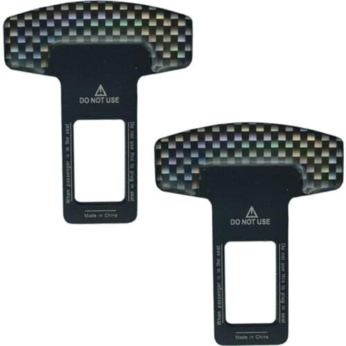 2 Pcs Safety Seat Belt Buckle Alarm Noise Stopper Replacement Car Seatbelt Silencers for Auto Interior Accessories