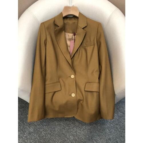 2021 Luxury Elegant Office Lady Timeless Design High Quality Single Breasted Blazer