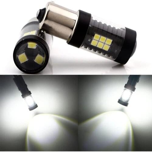 2x Signal Lamp Led Car Bulb Canbus P21w Ba15s 1156 PY21w Bau15s 1157 P21/5W Bay15d 21SMD Turn Brake Backup Reverse Running Light