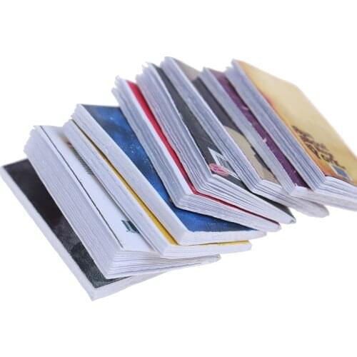 4Pcs 1:12 Miniature Scene Model Dollhouse Accessories Mini Book Paper Notebook Children Toys Birthday Gifts Accessories for Doll