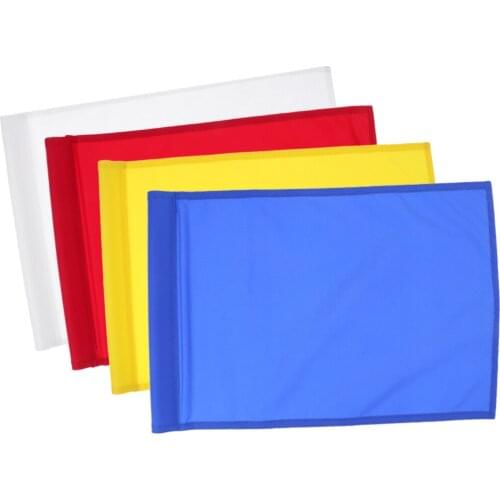 4Pcs Golf Putting Green Flags Backyard Garden Markers Training Accessories - Blue,Yellow,Red,White