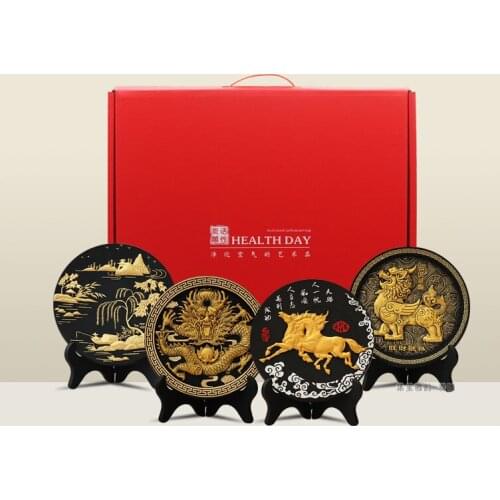 4p # Removal formaldehyde Purify air -office home business Auspicious GOOD Lucky dragon horse PI XIU FENG SHUI Sculpture gift