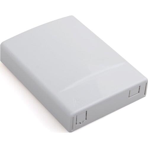 20pcs Fiber Optic Information box 1 core Optic Termintion Box FTTH fast connector fiber home box panel ABS plastic faceplate