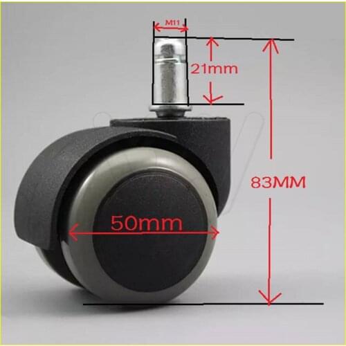 5pcs/set Threaded Ball caster Office Computer Chair Pulley wheel sliding dentist office chair accessories