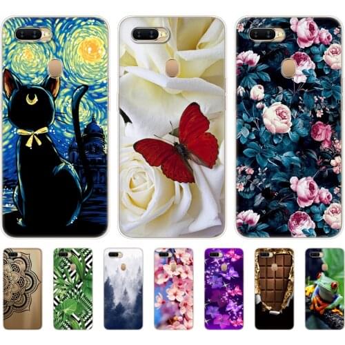 For OPPO A5S Case 6.2" Soft TPU Silicon Back Phone Cover For Oppo A 5S OppoA5s CPH1909 Protective Coque Bumper Bag Painted Shell