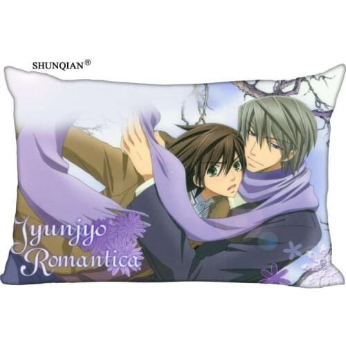 Worlds first love Slash Anime Pillow Case (Two sides) High Quality Custom Zippered Rectangle soft Pillow cover Best gift