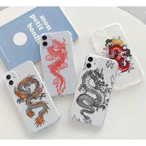 TPU Case For Huawei P30 P20 Pro Mate 10 20 P40 Lite E Y6 Y7 Y9 P Smart 2019 Honor 10i 20i 20 8X 9X 8A 10 10X Lite Dragon Cover