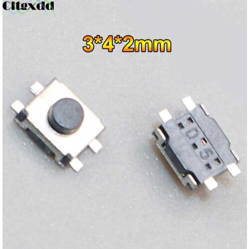 Cltgxdd 5PCS 3x4x2 Patch 4Pin SMD By Remote Control Button Touch Switch 3*4*2 Tactile Tact Push Button Switches