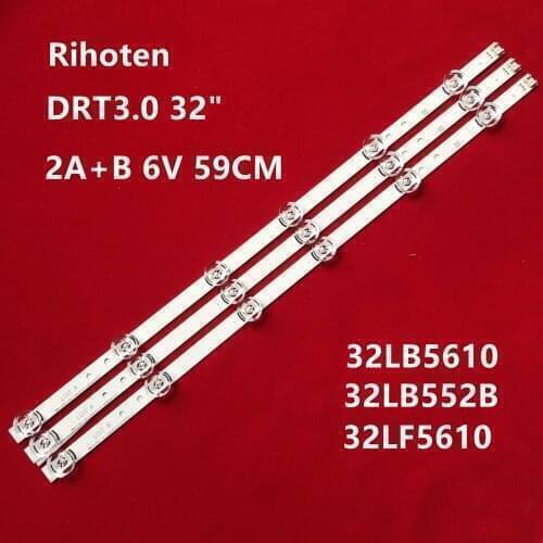 Drt 3.0 32 3pcs x TV LED Strips 6-lamps for LG 32"TV 32MB25VQ 6916l-1974A 1975A 1981A lv320DUE 32LF5800 32LB5610 innotek
