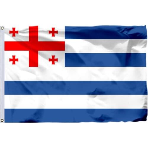 Georgia Adjara Flag 150X90cm (3x5FT) 120g 100D Polyester Double Stitched High Quality Free Shipping