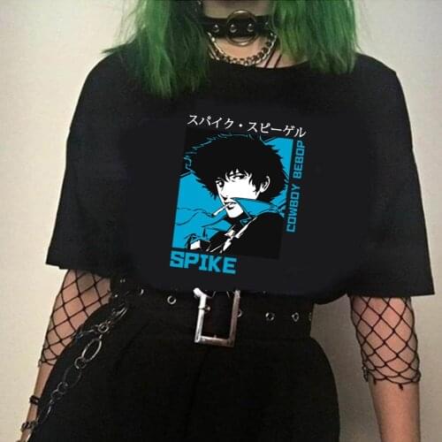 Anime Cool Cowboy Bebop T-shirt Men Hip Hop Short Sleeve Unisex Tees Male