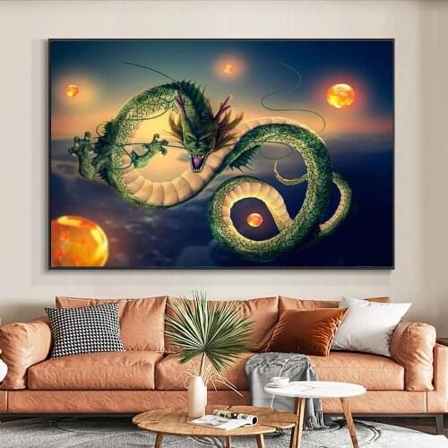 Flying Dragon Wall Art Canvas Painting Animal Posters Prints Modern Wall Art Pictures For Living room Bedroom Home Decoration