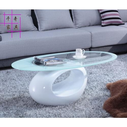 Creative tea table. Toughened glass tea table.. The oval table of the lacquer that bake, small tea table